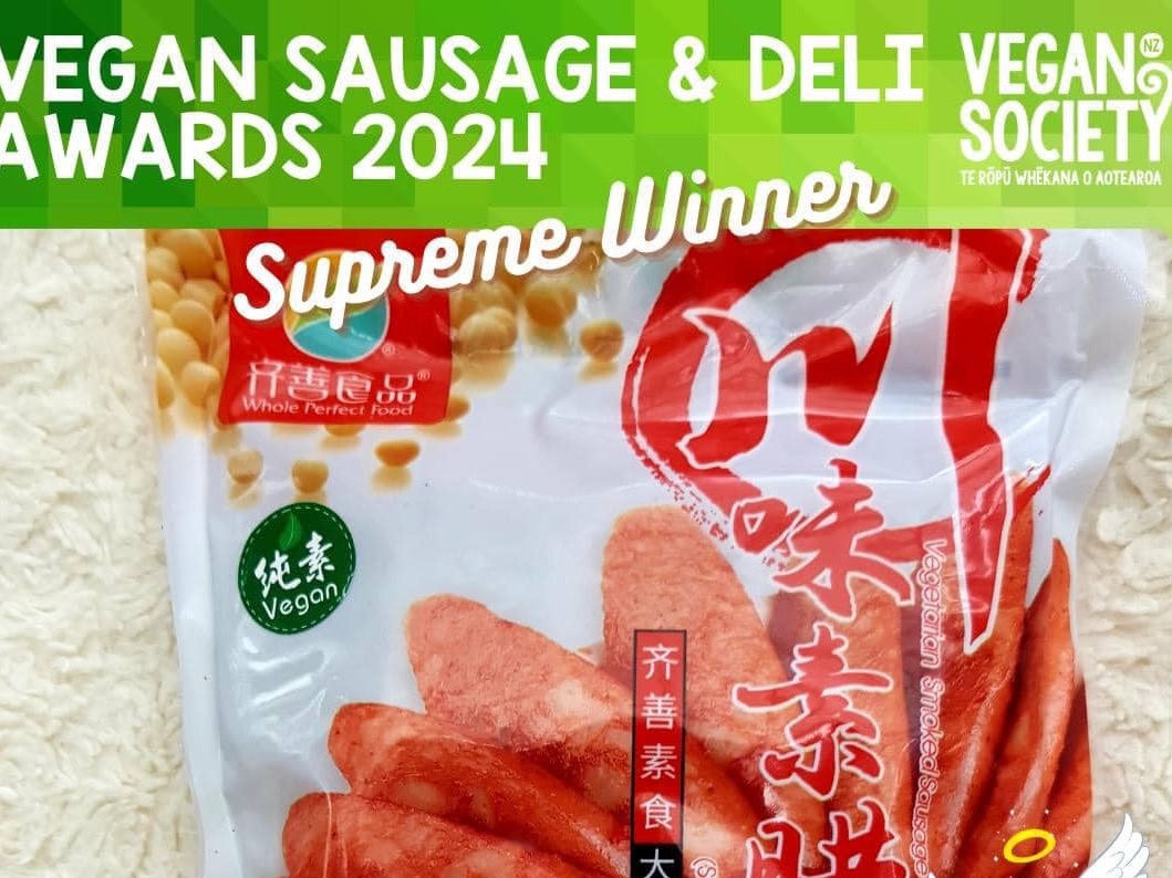 Smoked snag take out Vegan Sausage award