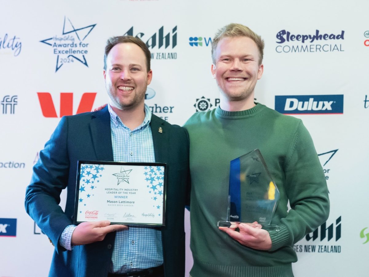 HNZ24: Kaiser Brew, EVT, Naumi leaders win Hospitality NZ awards