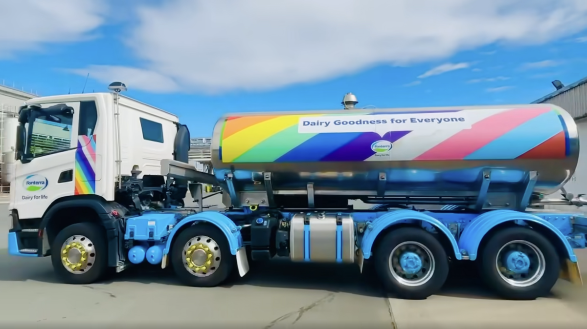 Fonterra rainbow tanker joins Auckland’s Pride Parade