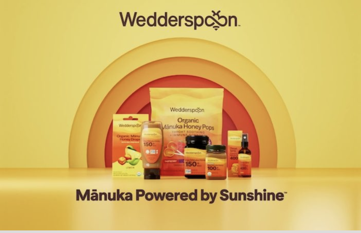 Brand refresh for Wedderspoon Mānuka Honey