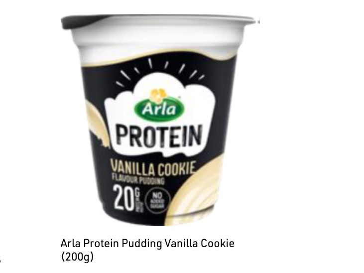 Arla protein pudding recall